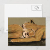 Carte Postale grosse bite de chat (Devant / Derrière)