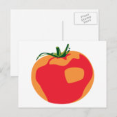 Carte Postale Grosse tomate rouge (Devant / Derrière)