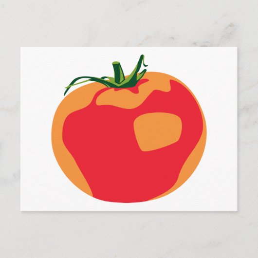 Carte Postale Grosse tomate rouge (Devant)
