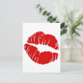 Carte Postale Grosses lèvres baiser lèvres géantes énorme baiser (Debout devant)