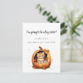 Carte Postale Grossesse faire-part Halloween Grande Soeur (Debout devant)