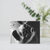 Carte Postale grossissement noir et blanc des cellules sanguines (Debout devant)