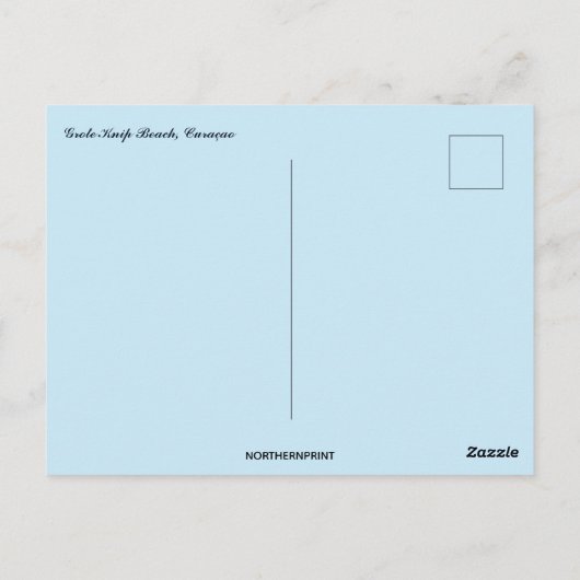 Carte Postale  Grote Knip Beach Curacao (Dos)