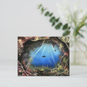 Carte Postale Grotte aquatique (Debout devant)