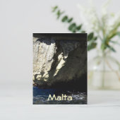 Carte Postale Grotte bleue, Malte (Debout devant)