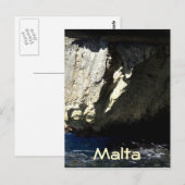 Carte Postale Grotte bleue, Malte (Devant / Derrière)