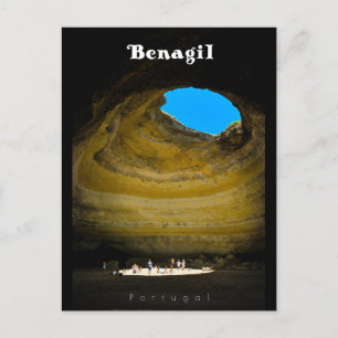 Carte Postale Grotte de Benagil - Art de voyage Algarve