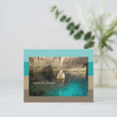 Carte Postale Grotte de cristal, Bermudes (Debout devant)