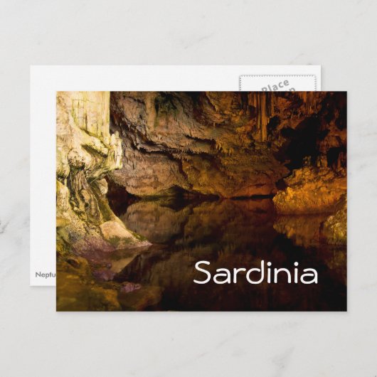 Carte Postale Grotte de Neptune, Sardaigne (Devant / Derrière)
