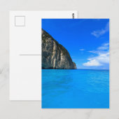 Carte Postale Grottes bleues Zakynthos Grèce (Devant / Derrière)