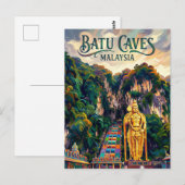 Carte Postale Grottes de Batu Malaisie (Devant / Derrière)
