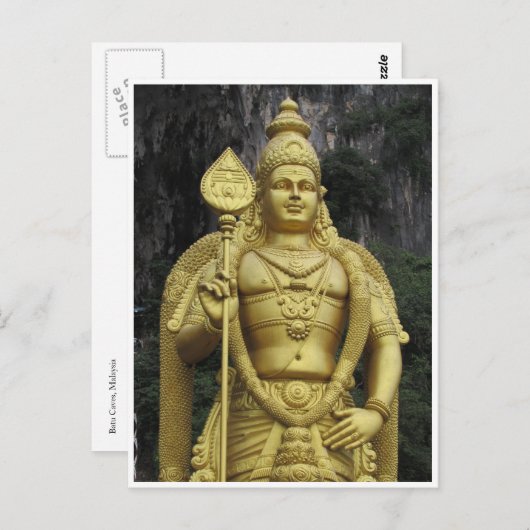 Carte Postale grottes de batu murugan (Devant / Derrière)