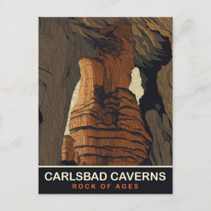 Carte Postale Grottes de Carlsbad, Rock of Ages, Voyage