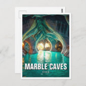 Carte Postale Grottes de marbre Chili (Devant / Derrière)