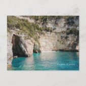 Carte Postale Grottes de Paxos Grèce Côtière (Devant)
