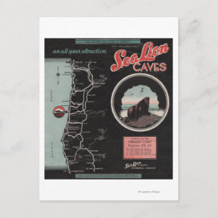 Carte Postale Grottes de Sea Lion, Florence, Oregon