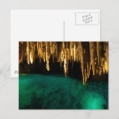 Carte Postale Grottes souterraines dans l'eau (Devant / Derrière)