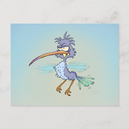 Carte postale Grouchy Hummingbird (Devant)