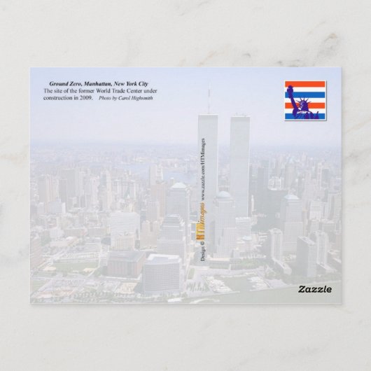Carte Postale Ground Zero, Manhattan, New York (Dos)