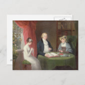 Carte Postale Group Portrait a Drawing Room Table (oil on can (Devant / Derrière)