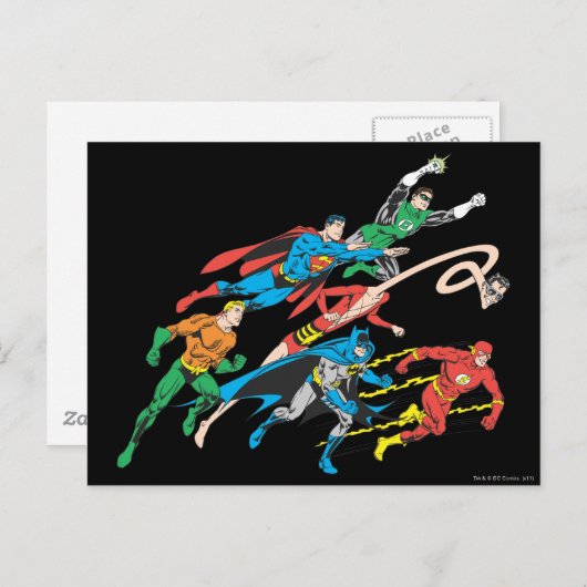 Carte Postale Groupe 5 de la Ligue des États d'Amérique (Devant / Derrière)