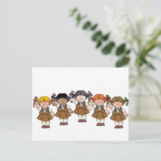 Carte Postale Groupe Brownie (Debout devant)