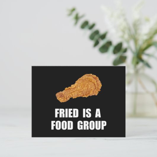Carte Postale Groupe d'aliments frits (Debout devant)