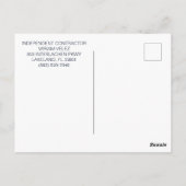 Carte Postale Groupe d'assurance Velez (Dos)