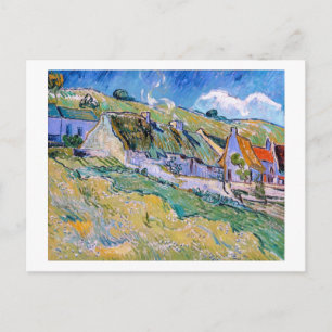 Carte Postale Groupe de cottages de Vincent Van Gogh peinture