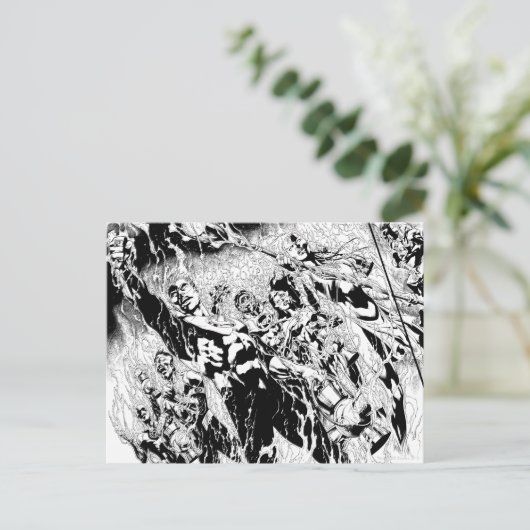 Carte Postale Groupe de lanternes vertes (Debout devant)