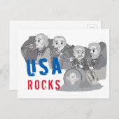 Carte Postale Groupe de rock Rushmore (Devant / Derrière)