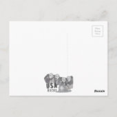 Carte Postale Groupe de rock Rushmore (Dos)