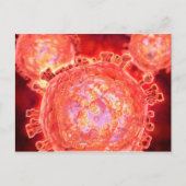 Carte Postale Groupe De Virus Du VIH 1 (Devant)