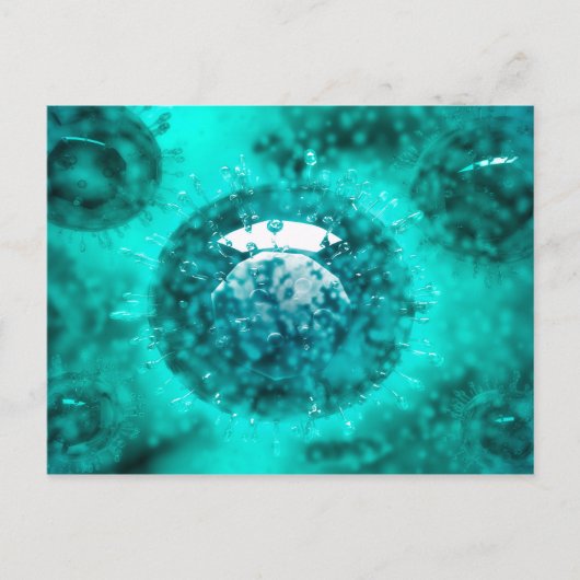Carte Postale Groupe De Virus H5N1 Avec Vue Glasseuse 2 (Devant)