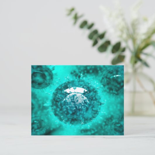 Carte Postale Groupe De Virus H5N1 Avec Vue Glasseuse 2 (Debout devant)