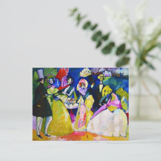 Carte Postale Groupe en Crinolines par Wassily Kandinsky (Debout devant)