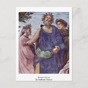 Carte Postale Groupe Homer Par Raffaello Sanzio