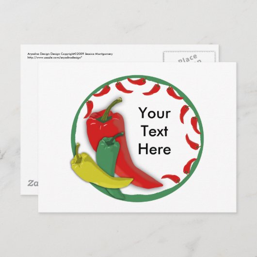 Carte Postale Groupe Piment Cercle Cadre3 (Devant / Derrière)