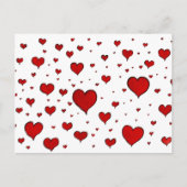 Carte postale Groupe Red Hearts Valentine (Devant)