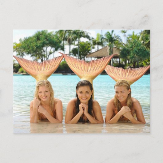 Carte Postale Groupe Sur La Plage (Devant)