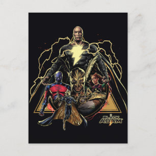Carte Postale Groupe Triangulaire Graphique de Black Adam
