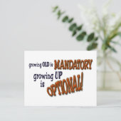 Carte Postale Growin Old ! (Debout devant)