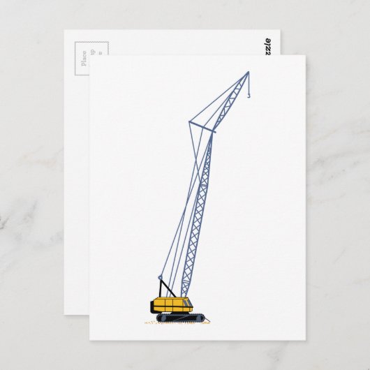 Carte Postale Grue (Devant / Derrière)