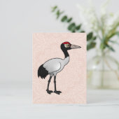 Carte Postale Grue à col noir (Debout devant)