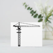 Carte Postale Grue de construction (Debout devant)