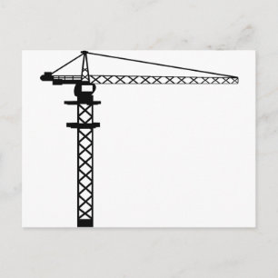 Carte Postale Grue de construction