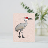 Carte Postale Grue de Sandhill Birdorable (Debout devant)