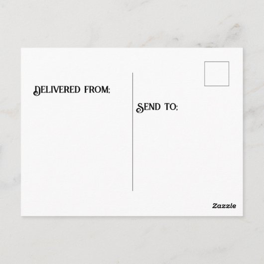 Carte Postale Grue Red Crowned debout sur l'eau (Dos)