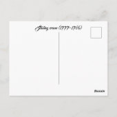 Carte Postale Grue Stanley (1777-1786) (Dos)
