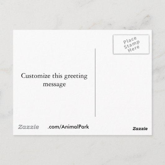 Carte Postale Grues blanches (Dos)